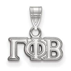 Sterling Silver Gamma Phi Beta Small Greek Letters Pendant